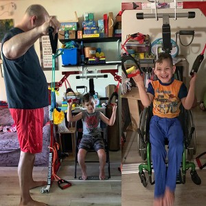 The Emily W Family uses the UWAR Adaptive Home Gym as a family daily workout routine and are seeing amazing results!